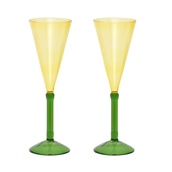 Urban Nature Culture - Cocktail Hour! - Champagneflute set/2 h24cm