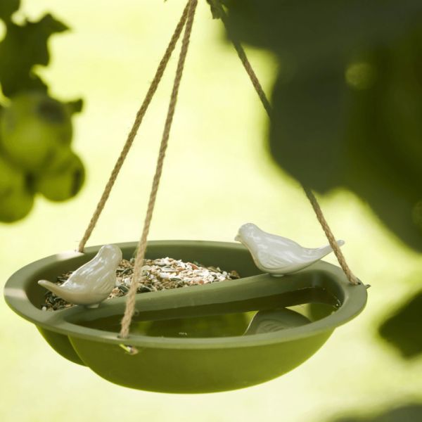 POINT-VIRGULE - Tuin - Vogelbad 27cm groen