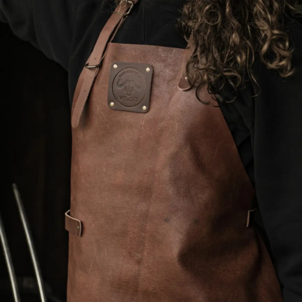 WITLOFT - Buffalo Collection - Schort Cognac Buffelleer