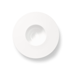 DIBBERN Cross-White Pure Diep bord brede rand 26cm 0,25l mat
