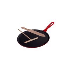 LE CREUSET - Gietijzer - Pannenkoekpan Kersenrood 27cm