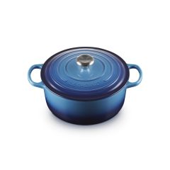 Le Creuset - Signature - Braadpan rond 26cm 5,30l Azure