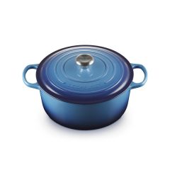 LE CREUSET - Signature - Braadpan rond 28cm 6,70l Azure