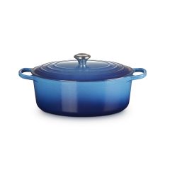 Le Creuset - Signature - Braadpan ovaal 31cm 6,30l Azure