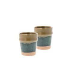 Villa Collection - Evig - Espressobeker 0,10l S/2 Blauw/bruin