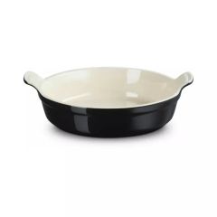 LE CREUSET - Aardewerk - Ovenschaal 24cm zwart