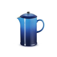 Le Creuset - Aardewerk - Koffiepot met pers 22cm 0,80l Azure