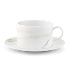 WEDGWOOD - Vera Wang Venato Imperial - Theekop&schotel