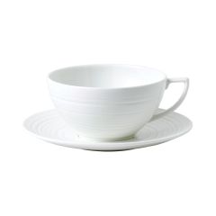 WEDGWOOD - Jasper Conran White - Theekop&schotel 0,20l Strata