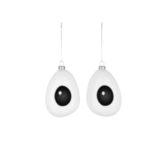 ALESSI - Treebies - Kerstballenset 10x10cm Holly