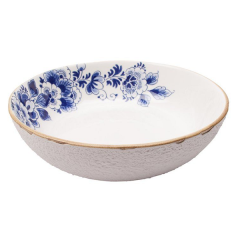 HEINEN - Blauw Bloesem - Saladeschaal 29,5cm