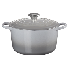 LE CREUSET - Signature - Braadpan hoog Mist Grey 24cm 5,0L
