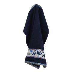 Bunzlau Castle - Handdoek 53x60cm Vogel donkerblauw (GOTS)