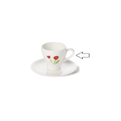 DIBBERN - Impression Red Flower Classic - Espressokop Classico 0,11l