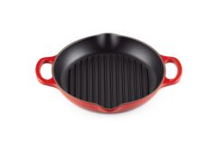 LE CREUSET - Gietijzer - Grill rond hoog Rood 25cm