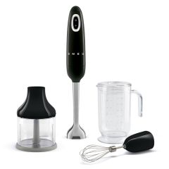 SMEG - Staafmixer - HBF03BLEU Staafmixerset Zwart