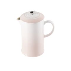 LE CREUSET - Aardewerk - Koffiepot met pers Shell Pink 0,80l