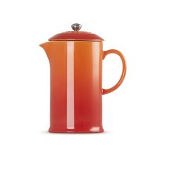 LE CREUSET - Aardewerk - Koffiepot met pers Oranje 0,8L