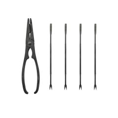 POINT-VIRGULE - Seafood - Kreeftenset 5-dlg RVS zwart