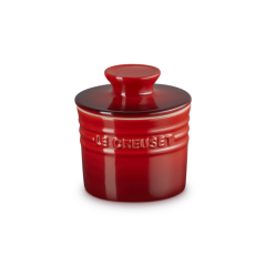 LE CREUSET - Aardewerk - Boterbel 0,17l Kersenrood