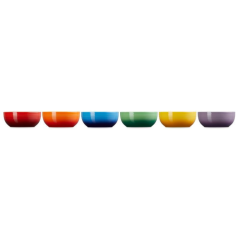 LE CREUSET - San Francisco - Ontbijtkom Coupe 16cm 0,77l New Rainbow 6-dlg