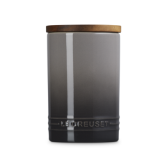 LE CREUSET - Signature - Voorraadpot 0,77l met houten deksel Flint