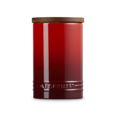 LE CREUSET - Signature - Voorraadpot 0,77l met houten deksel Kersenrood