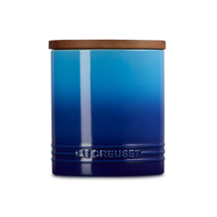 LE CREUSET - Signature - Voorraadpot 1,10l met houten deksel Azure