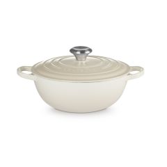 LE CREUSET - Signature - Marmite 24cm Meringue 3,10l