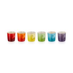 LE CREUSET - Vancouver - Espressobeker 0,10l Regenboog 6-dlg