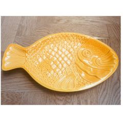 DURO - Relief Fish - Bord L Wheat Yellow 37x22cm