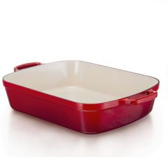 LE CREUSET - Gietijzer - Braadslede 37cm Kersenrood