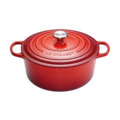 LE CREUSET - Signature - Braadpan rond 30cm 8,10l Kersenrood