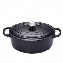 LE CREUSET - Signature - Braadpan ovaal 27cm 4,10l Mat Zwart