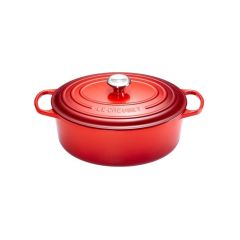 LE CREUSET - Signature - Braadpan ovaal 29cm 4,70l Kersenrood