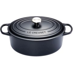 LE CREUSET - Signature - Ovale Braadpan 31cm Mat Zwart