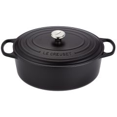 LE CREUSET - Signature - Ovale braadpan 35cm mat zwart