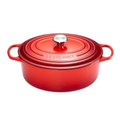 LE CREUSET - Signature - Braadpan ovaal 35cm 8,90l Kersenrood