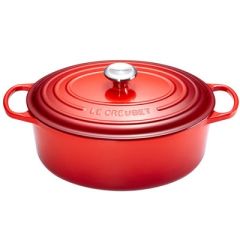 LE CREUSET - Signature - Braadpan ovaal 40cm 13,9l Kersenrood