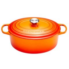 LE CREUSET - Signature - Braadpan ovaal 40cm 13,9l Oranjerood