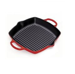 LE CREUSET - Signature - Grill 30cm vierkant Kersenrood