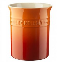 LE CREUSET - Aardewerk - Lepelpot Oranje Rood