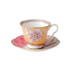 WEDGWOOD - Butterfly Bloom - Kop en Schotel Geel