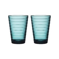 IITTALA - Aino Aalto - Glas 0,33l zeeblauw set/2