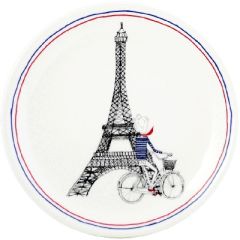 GIEN FRANCE - Ca C'est Paris - Gebakbordje  Eiffeltoren Zwart