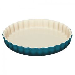 LE CREUSET - Aardewerk - Taartvorm Deep Teal 28cm