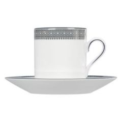 WEDGWOOD - Vera Wang Lace Platinum - Espressokop&schotel 0,08l