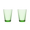IITTALA - Kartio - Glas 0,40l Appelgroen set/2