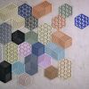 Zone  - Triangles - Onderzetter Denim