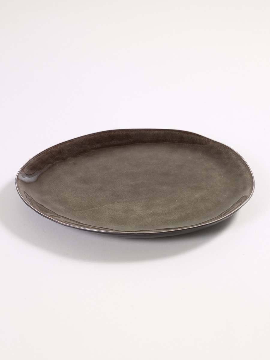 SERAX - Pure - Dinerbord ovaal L 28cm grijs